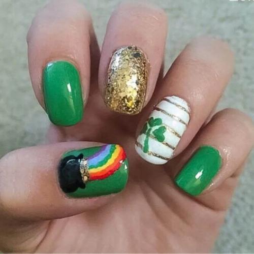 Sparkly-Stripes-With-Shamrock-Accents-2