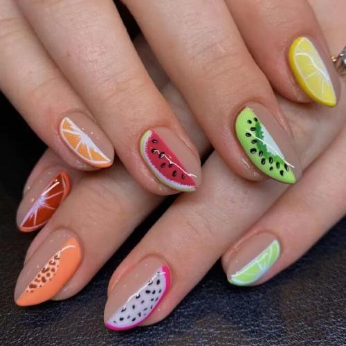 Spring-Break-Fruit-Nail-Art-2