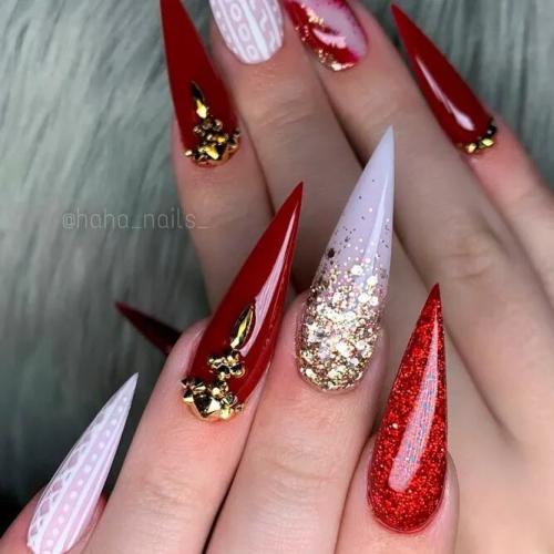 Stunning-Glitter-Pointy-Nail-Designs-2