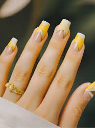 Sunshine-Yellow-Almond-Shaped-Nails-8