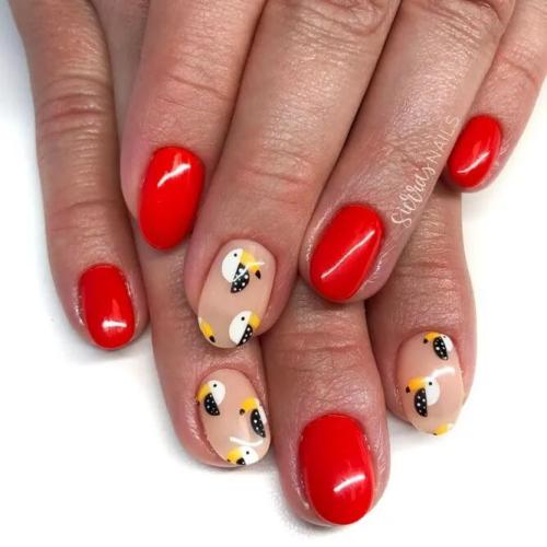 Sweet-Birds-Tropical-Nails-Designs-5