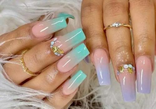 Teal-Ombre-Nails-1