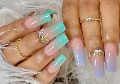 Teal-Ombre-Nails-1