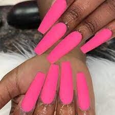 Total-Matte-Pink-Coffin-Nails-2