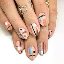 Trendy-Abstract-Nude-Nails-4