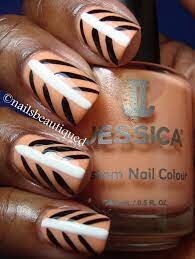 Tribal-Peach-Nail-Art-3