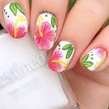 Tropical-Flower-Nail-Designs-6