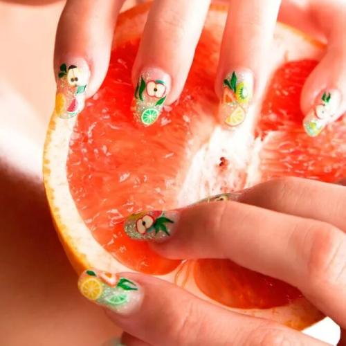 Tropical-Fruits-Nail-Designs-1