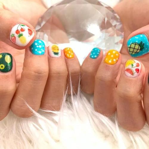 Tropical-Fruits-Nail-Designs-3