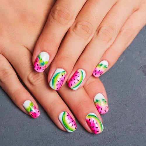 Tropical-Fruits-Nail-Designs-4