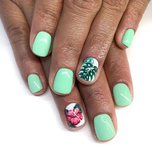 Tropical-Nails-In-Pastel-Colors-4
