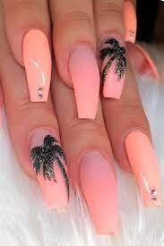 Tropical-Peach-Nails-Art-3