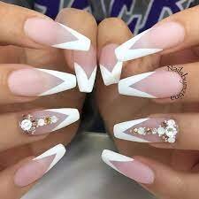 V-Art-Coffin-French-Nails-Design-2