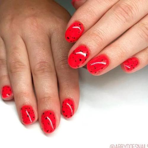Watermelon-Accent-Nails-For-Summer-Time-3