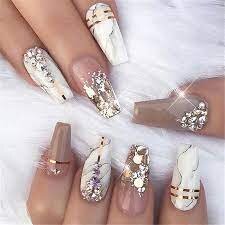 White-Marble-Coffin-Nail-Designs-2