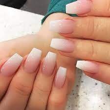 White-Nails-With-Color-Fade-3
