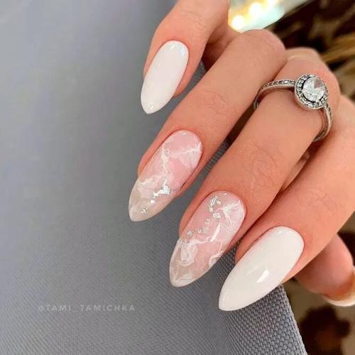 White-Nails-with-Marble-Effect-1