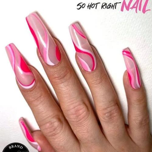 White-and-Pink-Coffin-Nails-1
