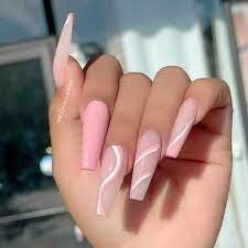 White-and-Pink-Coffin-Nails-4