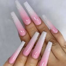 White-and-Pink-Coffin-Nails-9
