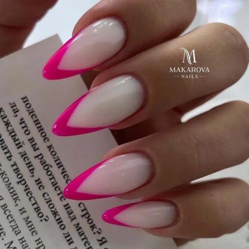 White-and-Pink-French-Tip-Nails-1