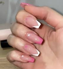 White-and-Pink-French-Tip-Nails-10