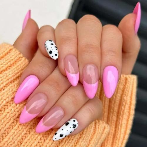 White-and-Pink-French-Tip-Nails-2