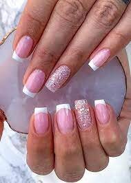 White-and-Pink-French-Tip-Nails-3
