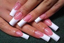 White-and-Pink-French-Tip-Nails-5