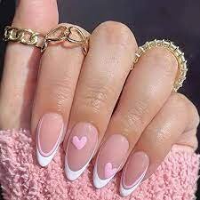 White-and-Pink-French-Tip-Nails-6