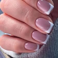 White-and-Pink-French-Tip-Nails-9