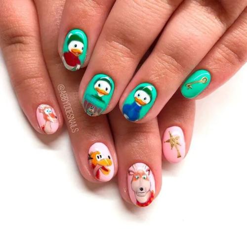 Winter-Animals-Nails-Art-1