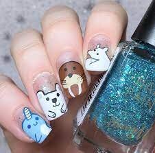 Winter-Animals-Nails-Art-6