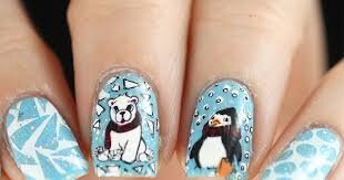 Winter-Animals-Nails-Art-7