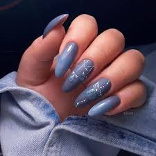 Winter-Grey-Almond-Shaped-Nails-8