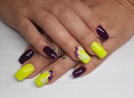 Yellow-Burgundy-Nails-5