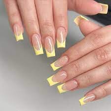 Yellow-French-Tip-Nails-3