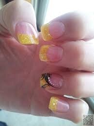 Yellow-French-Tip-Nails-9