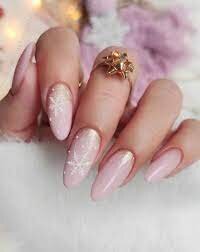 rose-gold-snowflake-Christmas-nails-3