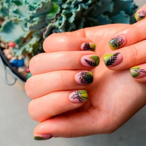 Tropical-Leaves-Nails-Art-3